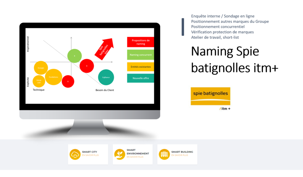 Un Grand Groupe de BTP français indépendant choisit l'accompagnement en conseil marketing de CVS Marketing pour finaliser la dénomination commerciale de sa nouvelle marque smart.